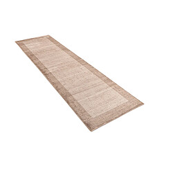 Vidal Tapis de couloir en laine 300x81 brun Darya