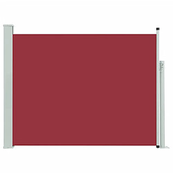 vidaXL Auvent latéral rétractable de patio 140x500 cm Rouge