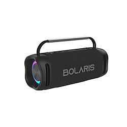 Bolaris Enceinte Sans Fil Bluetooth 5.4 Modèle Napoli IPX6 60W avec Effets lumineux LED Noir