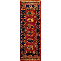 Vidal Tapis de couloir en laine 272x89 brun Kashkuli