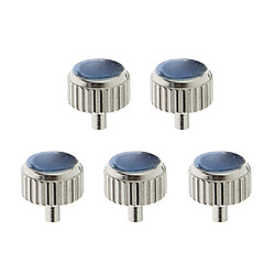 Tuyau long 5mm de bout plat en acier de pièces de rechange de montre 5PCS