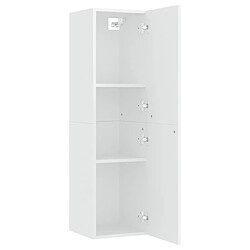 Acheter vidaXL Meuble TV Blanc 30,5x30x110 cm Bois d’ingénierie