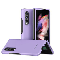 Coque en TPU anti-chute, ultra-mince, électroplaqué violet pour votre Samsung Galaxy Z Fold3 5G