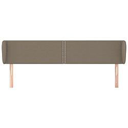 Avis Maison Chic Tête de lit moderne avec oreilles pour chambre - Décoration de lit Taupe 203x23x78/88 cm Tissu -MN19794