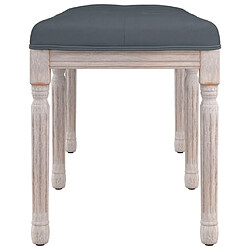 Avis vidaXL Banc Gris foncé 110x40x49 cm Velours