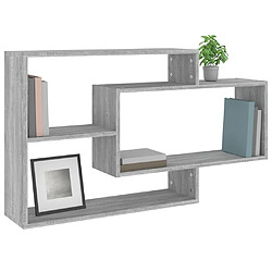 Acheter vidaXL Étagère murale Sonoma gris 104x20x58,5 cm Bois d'ingénierie