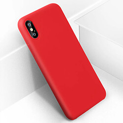 Avizar Coque iPhone X / XS Silicone Semi-rigide Mat Finition Soft Touch rouge