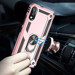 Coque en TPU Anti-chute hybride avec béquille or rose pour votre LG K22