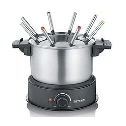 Fondue 1500w 8 fourchettes inox/noir - 2470 - SEVERIN