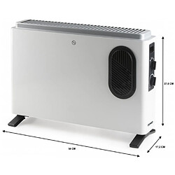 Radiateur convecteur 2000w blanc - DO7351CH - DOMO