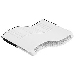 vidaXL Matelas à ressorts bonnell moyen 160x200 cm