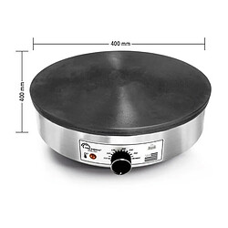 LITTLE BALANCE 8482 Armoric Pro, Crepiere professionnelle électrique, Diam 40 cm, Usage intensif, Puissance 3000 W, Finition Inox