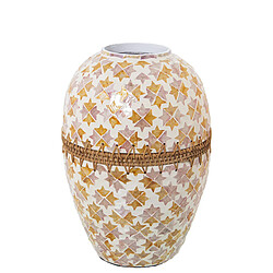 Vase Alexandra House Living Nacre noire 24 x 24 x 32 cm