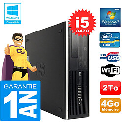 PC HP Compaq 8300 SFF Core I5-3470 Ram 4Go Disque 2 To Graveur DVD Wifi W7 - Occasion