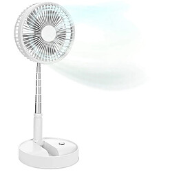 Ventilateur Portatif au Sol avec Télécommande, ventilateur de Sol Escamotable, Ventilateurs Télescopiques sur pied pour Bureau de Chambre à Coucher Personnel