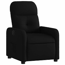 Maison Chic Fauteuil Relax pour salon, Fauteuil inclinable Noir Tissu -GKD46170