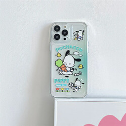 GUPBOO Étui pour iPhone12 Jouer au football pacha chien dessin animé téléphone portable étui anti-chute