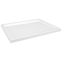 vidaXL Receveur de douche avec picots Blanc 80x100x4 cm ABS