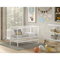 Acheter VIPACK Lit Bébé Dino 60x120 Cm Blanc