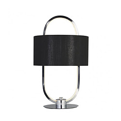 Searchlight Lampe de table Madrid 1 ampoule Plastique,tissu,acier doux Chrome,noir