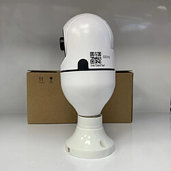 Acheter Webcam 360 degrés Panoramique Caméra de surveillance de capuchon de lampe Maison sans fil WiFi HD Moniteur à distance pour téléphone portable