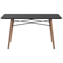 Acheter Beliani Table noire 140 x 80 cm BIONDI