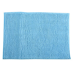 MSV Tapis de bain Microfibre CHENILLE 60x90cm Bleu Ciel