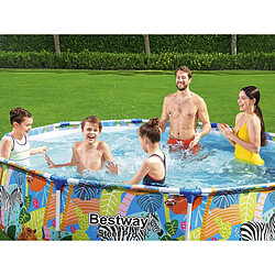 Avis Bestway Piscine tubulaire ronde Jungle - Diam. 305 x H. 66 cm - Bleu