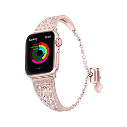 B12 Pink Watch Bracelets de rechange 42mm 44mmmmmmmfLower Metal Bracelet Brillant Bracelet Bracelet pour Apple Iwatch 7654321 SE