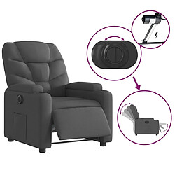 Acheter vidaXL Fauteuil inclinable électrique Noir Tissu