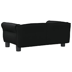 Maison Chic Niche Lit pour chien | Panier couchage pour chien noir 70x45x30 cm similicuir -GKD20355 pas cher