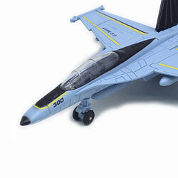 Avis Diecast Pull Back LED Light & Sound USA F / A-18 Strike Fighter Sky Blue