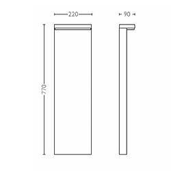 Philips myGarden Borne lumineuse Bustan 2x4,5W Anthracite 1648693P0 pas cher