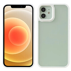 Coque en TPU + acrylique blanc pour votre Apple iPhone 12/12 Pro 6.1 pouces