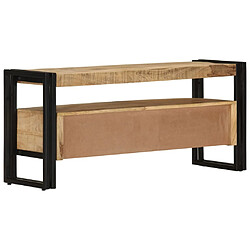 Avis Maison Chic Meuble TV scandinave - Banc TV pour salon 100x30x45 cm Bois de manguier massif -MN54947