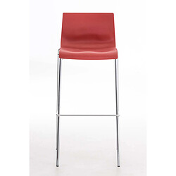 Non Tabouret de bar Hoover chromé structure 4 pieds