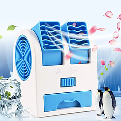 Mini Ventilateur Portable Sans Lame Réglable Double Sortie d'air Ventilateurs de Refroidissement USB de Bureau