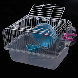 Avis cage de hamster pour animaux de compagnie portable cochon d'inde gerbilles maison de souris avec talon bleu