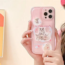 GUPBOO Étui pour iPhone11ProMax adorable étui pour téléphone portable pour femme avec des étoiles et des chats