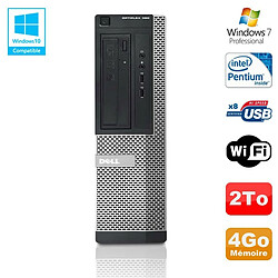 PC DELL Optiplex 390 DT G630 2.7Ghz 4Go 2To Graveur DVD WIFI HDMI Win 7 Pro - Occasion