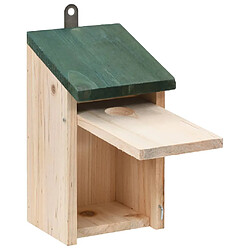 Decoshop26 Nichoir oiseaux pour extérieur 4 pièces en bois 12x12x22 cm DEC020829 pas cher