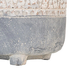 BigBuy Garden Cache-pot Gris Ciment 18 x 18 x 18,5 cm pas cher