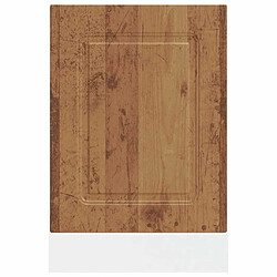 Avis vidaXL Panneau de lave-vaisselle Kalmar vieux bois 45x1,5x67 cm