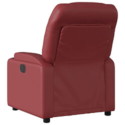 Acheter vidaXL Fauteuil inclinable Rouge bordeaux Similicuir