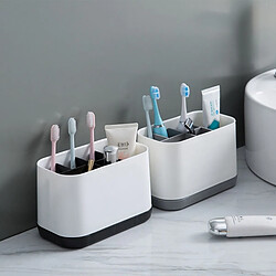 Wewoo Ensemble de toilette amovible pour brosse à dents avec rangement dentifrice noir pas cher