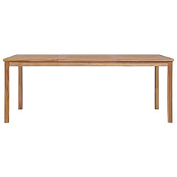 vidaXL Table de jardin 200x100x77 cm Bois de teck solide