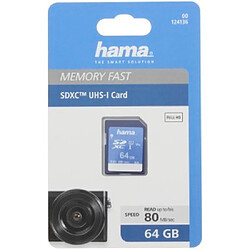 Hama SDXC 64 GB classe 10 UHS-I 80 MB/S