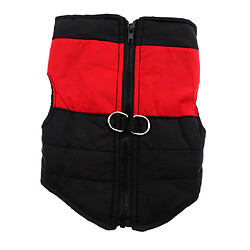 Acheter Chien D'hiver Chaud Manteau Gilet Étanche Veste En Bas Gilet Vêtements De Chiot Rouge L