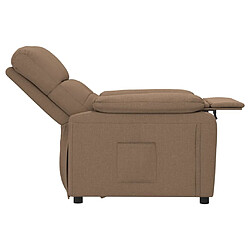 Acheter vidaXL Fauteuil inclinable Marron Tissu