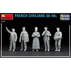 Mini Art Figurine Mignature French Civilians '30-'40s. Resin Heads pas cher